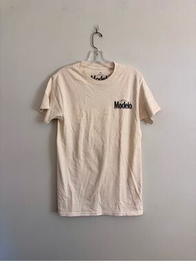 Modelo Men's Cream Logo Tee S